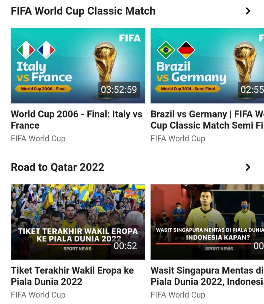 Aplikasi Nonton Live Streaming Piala Dunia (World Cup) 2023 - aplikasi nonton piala dunia vidio
