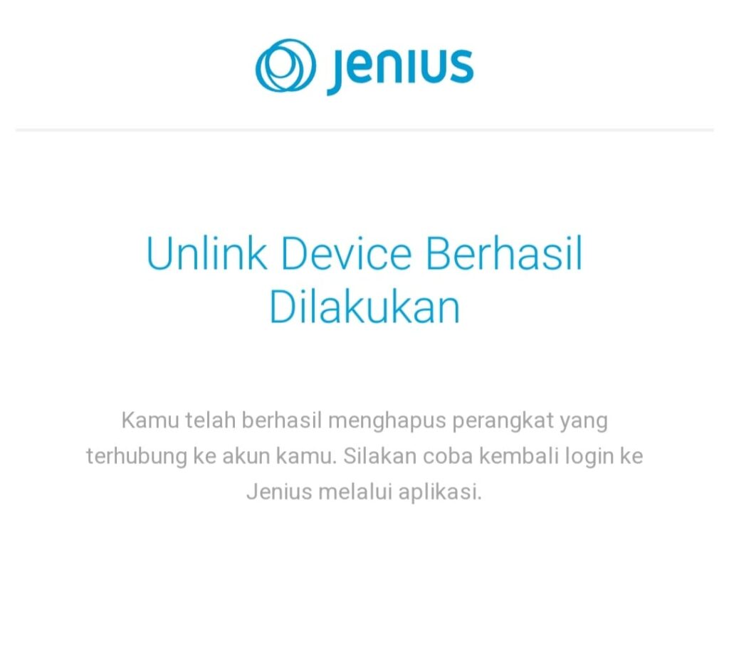 Cara Unlink Device Jenius BTPN (Ganti HP) 2023 - Berhasil Unlink Device