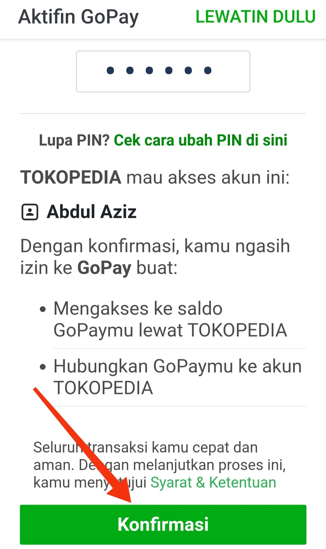 Cara Menghubungkan Gopay (Gojek) ke Tokopedia (Bayar Lebih Praktis) - IMG 20220803 231814