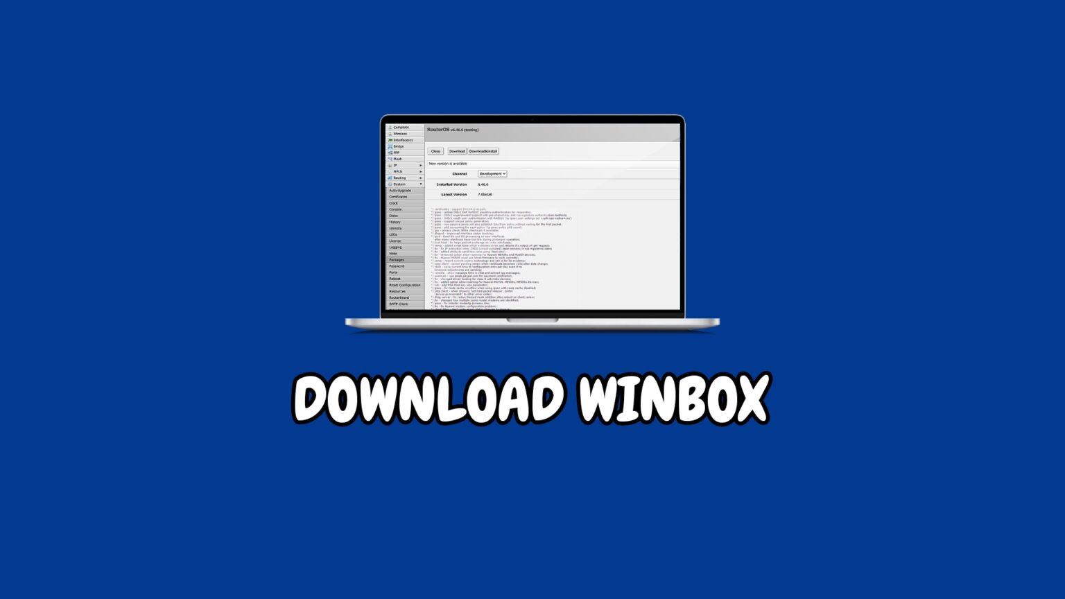 Download WinBox Terbaru 32 Bit / 64 Bit