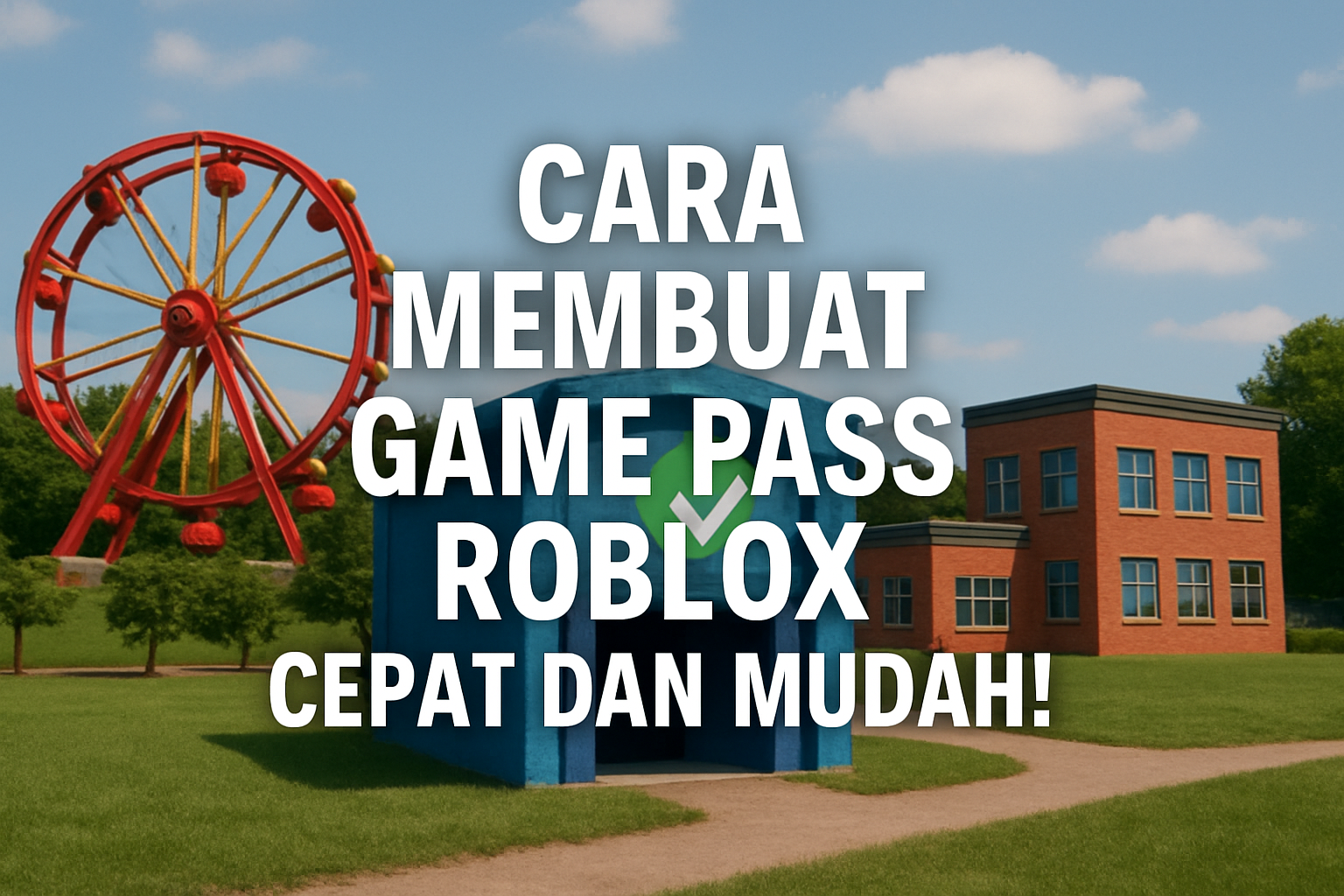 Cara membuat game pass Roblox